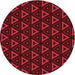 Square Machine Washable Transitional Deep Red Rug in a Living Room, wshpat3826rd