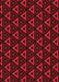 Patterned Deep Red Rug, pat3826rd