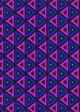 Patterned Bright Purple Modern Rug, pat3826