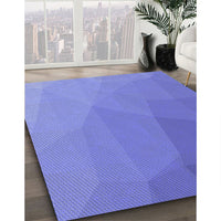 Patterned Sky Blue Rug, pat3827blu