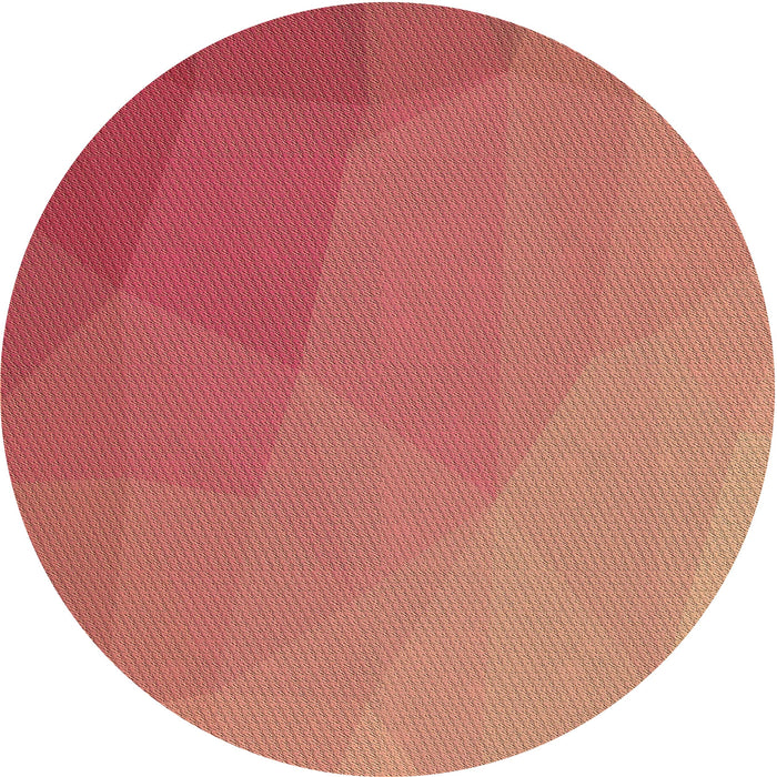 Square Patterned Fire Red Rug, pat3827brn