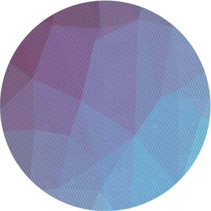 Square Patterned Crystal Blue Rug, pat3827lblu