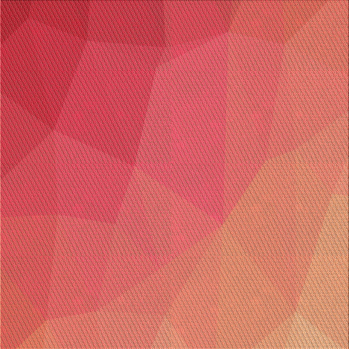 Round Patterned Red Rug, pat3827org