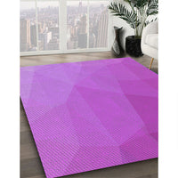 Patterned Fuchsia Magenta Purple Rug, pat3827pur