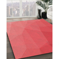 Patterned Red Rug, pat3827rd