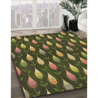 Patterned Milk Chocolate Brown Rug, pat3828brn