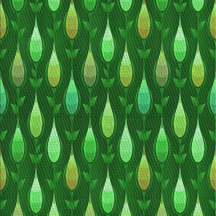 Patterned DarkGreen Rug, pat3828grn