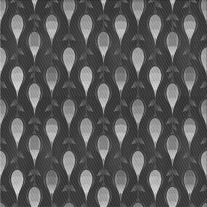 Round Patterned Charcoal Black Rug, pat3828gry