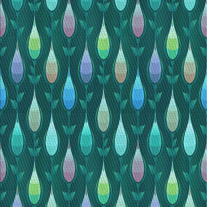 Machine Washable Transitional Medium Teal Green Rug, wshpat3828lblu