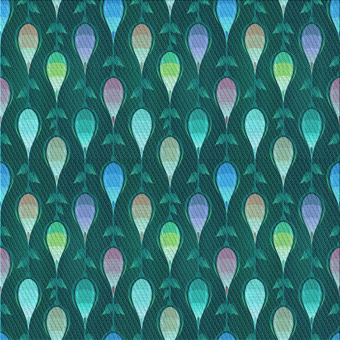 Round Machine Washable Transitional Medium Teal Green Rug, wshpat3828lblu