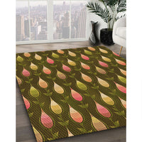 Patterned Bakers Brown Rug, pat3828org