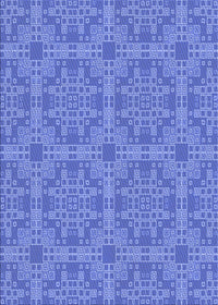 Machine Washable Transitional Sky Blue Rug, wshpat3829blu