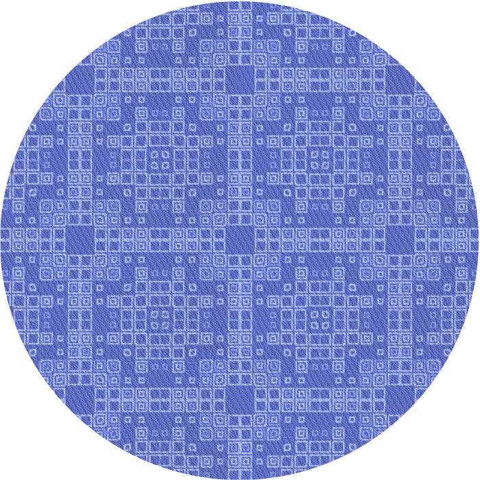 Square Patterned Sky Blue Rug, pat3829blu