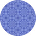Square Patterned Sky Blue Rug, pat3829blu