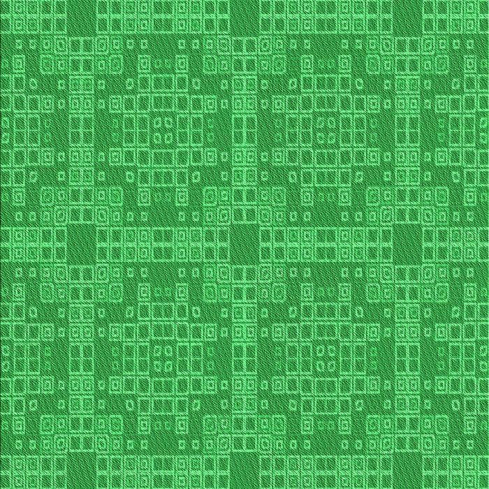 Machine Washable Transitional Neon Green Rug, wshpat3829grn