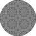 Square Patterned Gray Rug, pat3829gry