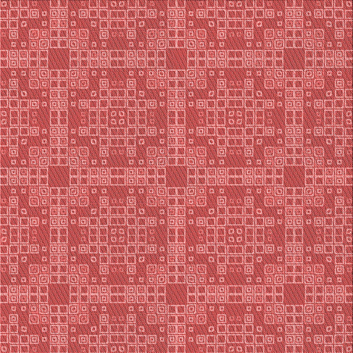 Round Patterned Red Rug, pat3829rd