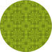 Square Patterned Pistachio Green Rug, pat3829yw