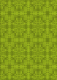 Machine Washable Transitional Pistachio Green Rug, wshpat3829yw