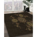 Machine Washable Transitional Black Rug in a Family Room, wshpat383brn