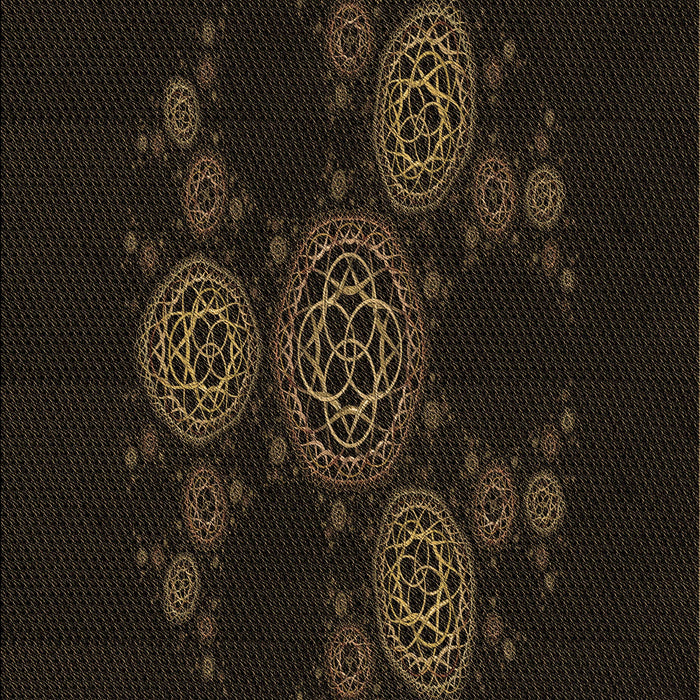 Patterned Black Rug, pat383brn