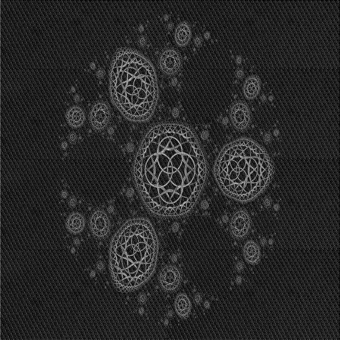 Round Machine Washable Transitional Black Rug, wshpat383gry