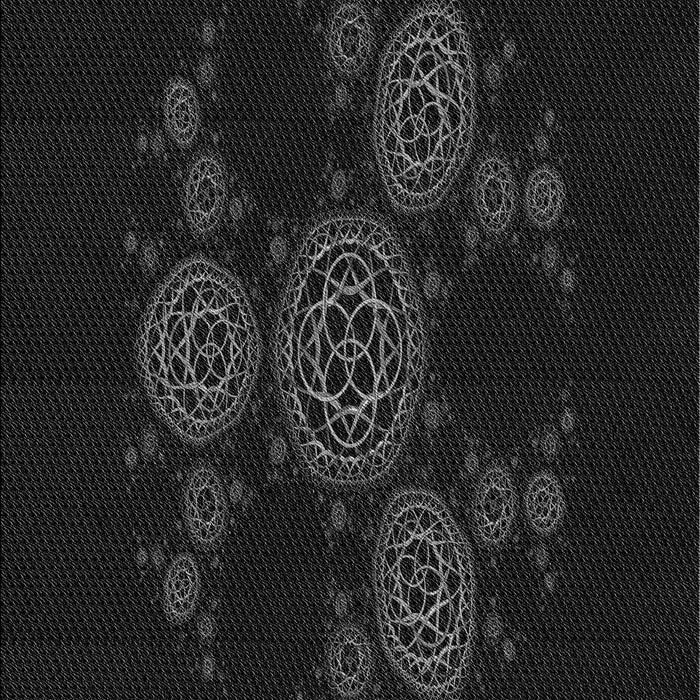 Machine Washable Transitional Black Rug, wshpat383gry