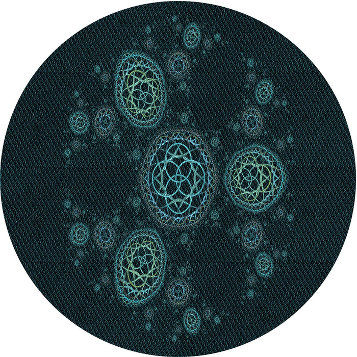 Square Machine Washable Transitional Black Rug in a Living Room, wshpat383lblu