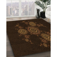 Patterned Red Brown Rug, pat383org