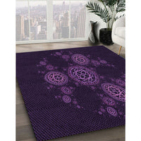 Patterned Purple Rug, pat383pur