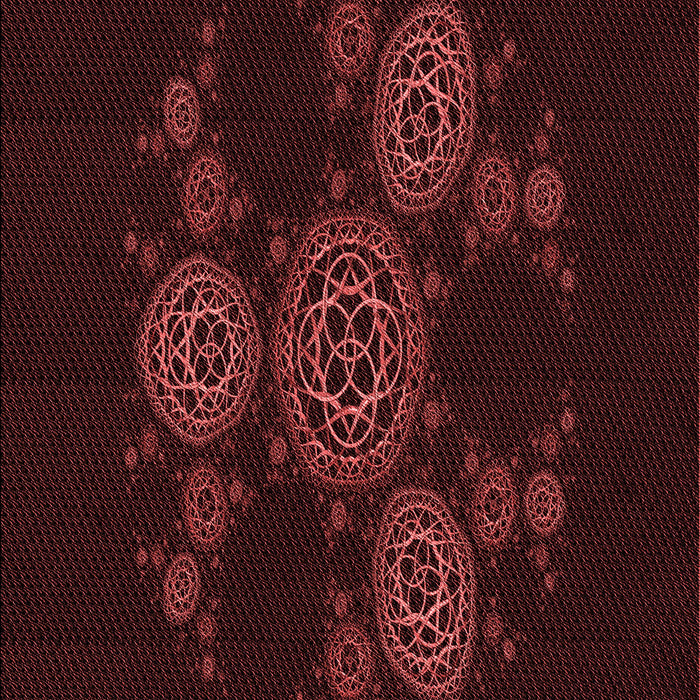 Patterned Chocolate Brown Rug, pat383rd