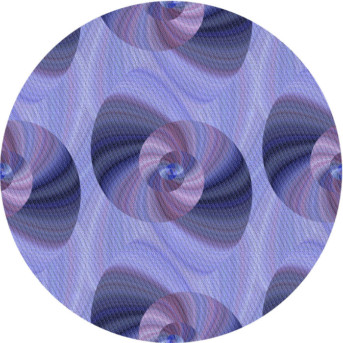 Square Machine Washable Transitional Deep Periwinkle Purple Rug in a Living Room, wshpat3830blu