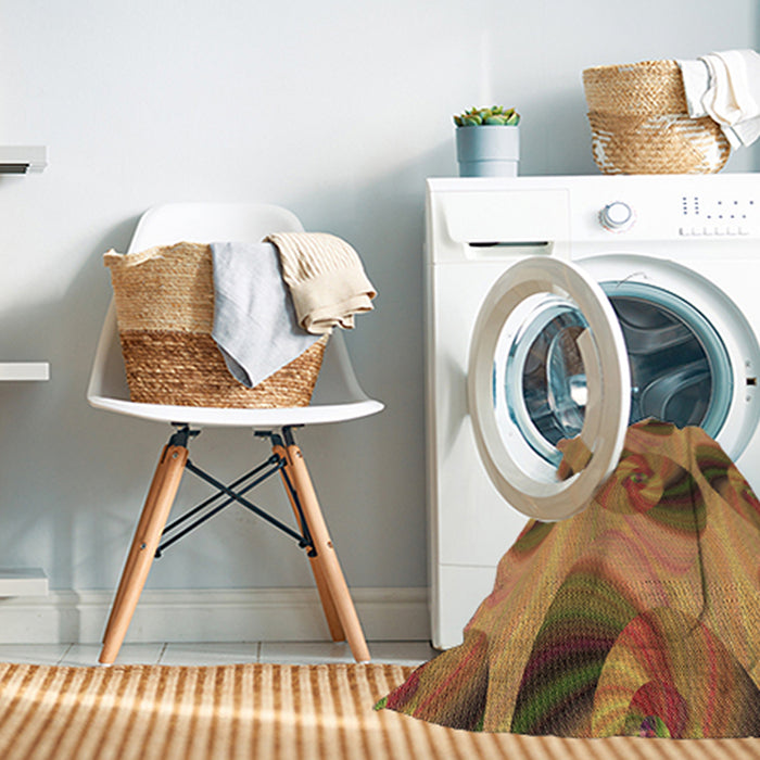 Machine Washable Transitional Orange Rug in a Washing Machine, wshpat3830brn