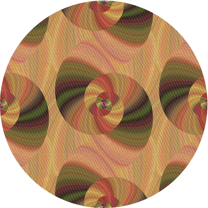 Square Machine Washable Transitional Orange Rug in a Living Room, wshpat3830brn