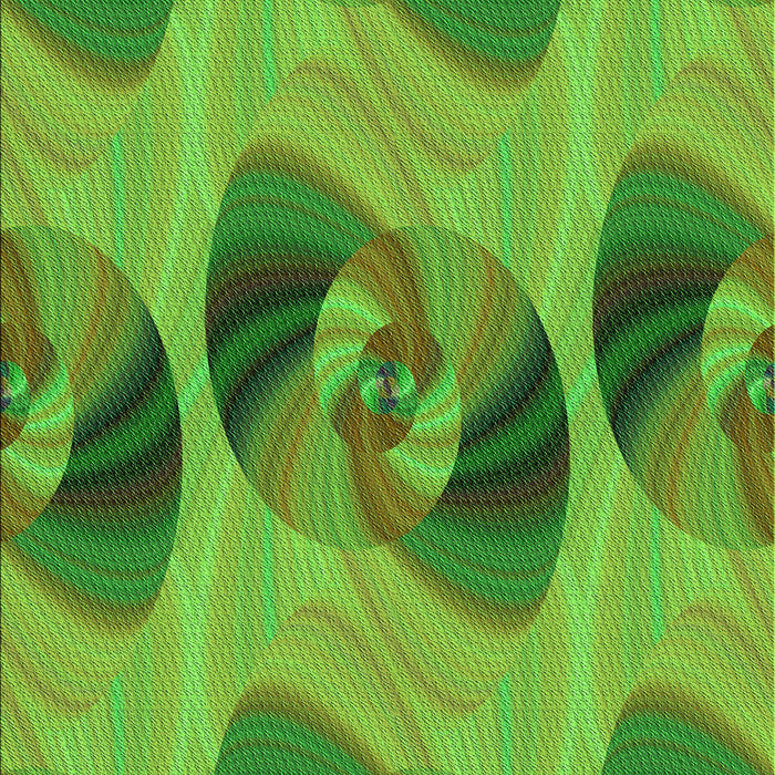 Machine Washable Transitional Green Rug, wshpat3830grn