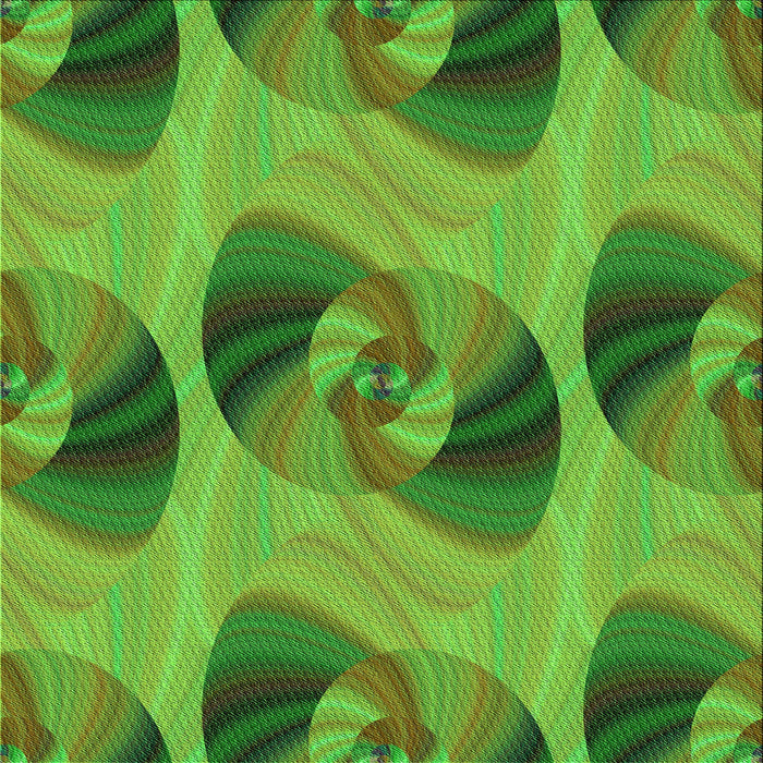 Round Machine Washable Transitional Green Rug, wshpat3830grn