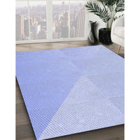 Patterned Sky Blue Rug, pat3831blu