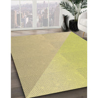 Patterned Bold Yellow Rug, pat3831brn