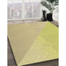 Machine Washable Transitional Bold Yellow Rug in a Family Room, wshpat3831brn