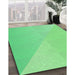 Machine Washable Transitional Green Rug in a Family Room, wshpat3831grn