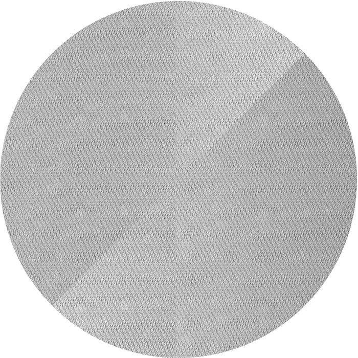 Square Patterned Platinum Silver Gray Rug, pat3831gry