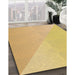 Machine Washable Transitional Bold Yellow Rug in a Family Room, wshpat3831org