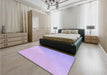 Patterned Purple Mimosa Purple Rug in a Bedroom, pat3831pur