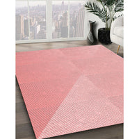 Patterned Pink Rug, pat3831rd