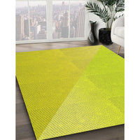 Patterned Green Rug, pat3831yw