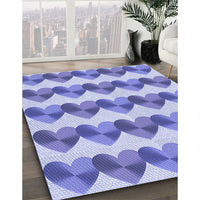 Patterned Blue Rug, pat3832blu