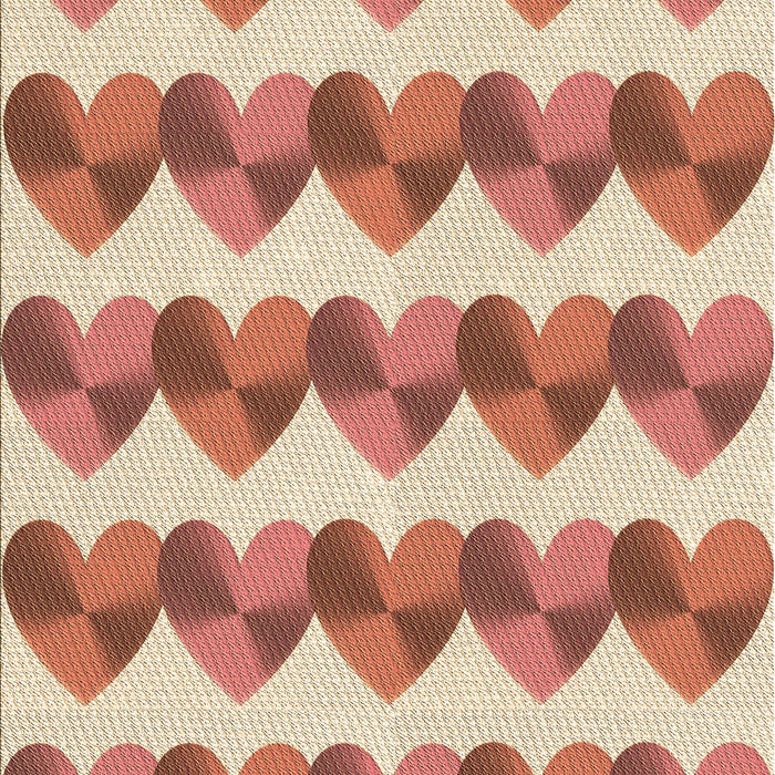 Patterned Red Rug, pat3832brn