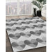 Patterned Platinum Gray Rug in Family Room, pat3832gry