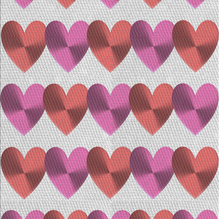 Patterned Pink Violet Pink Novelty Rug, pat3832