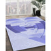 Machine Washable Transitional Blue Rug in a Family Room, wshpat3833blu